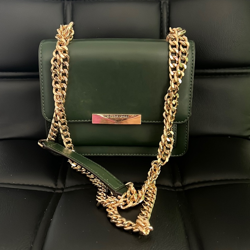 Olive-Green Micheal Kor Purse Crossbody